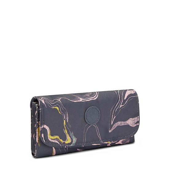 Kipling Money Land Printed Snap Wallet Cüzdan Gri | TR 1033TC